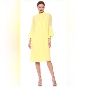 BCBGMAXAZRIA Back Bow Shift Dress Limelight